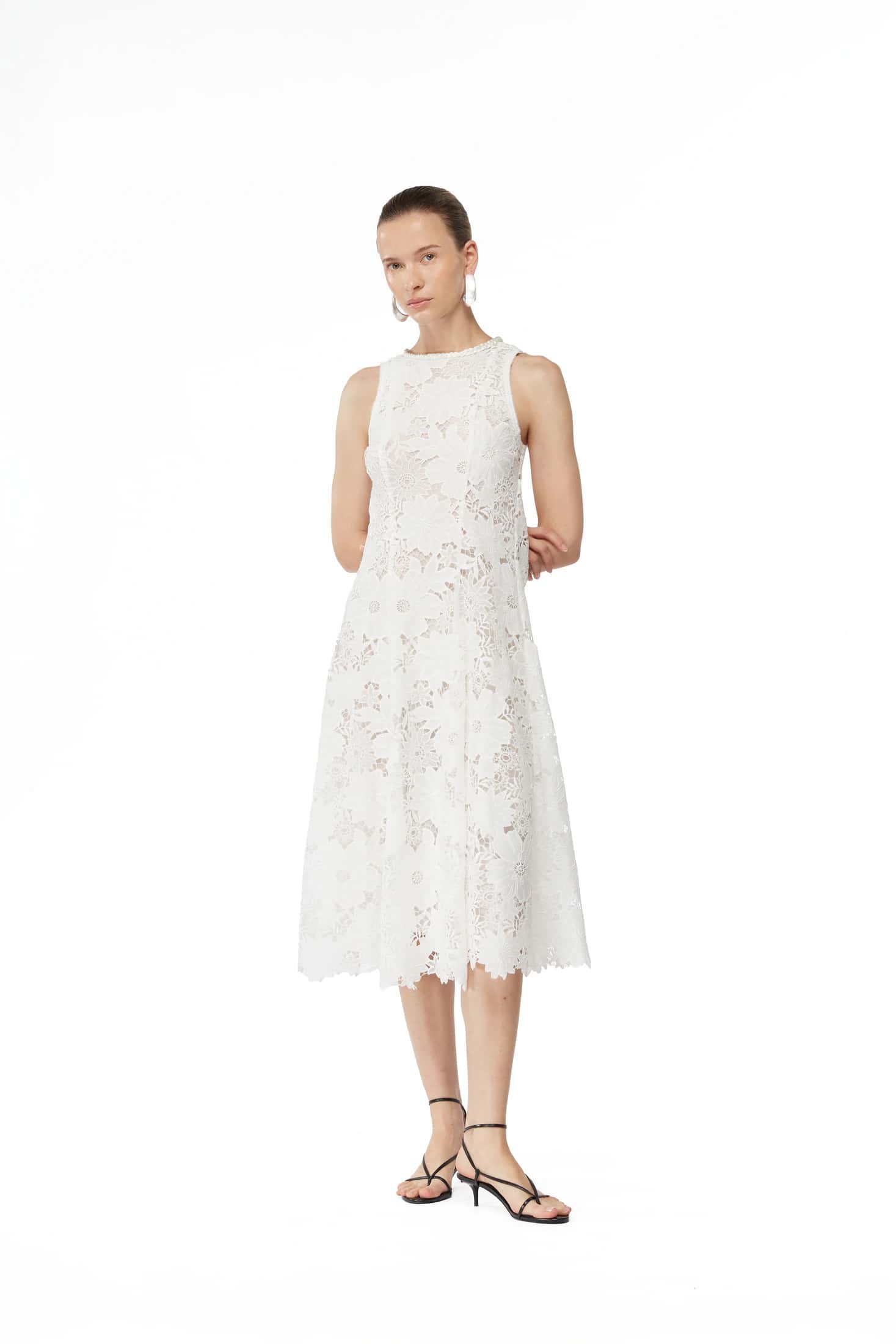 FARAH MIDI DRESS WHITE