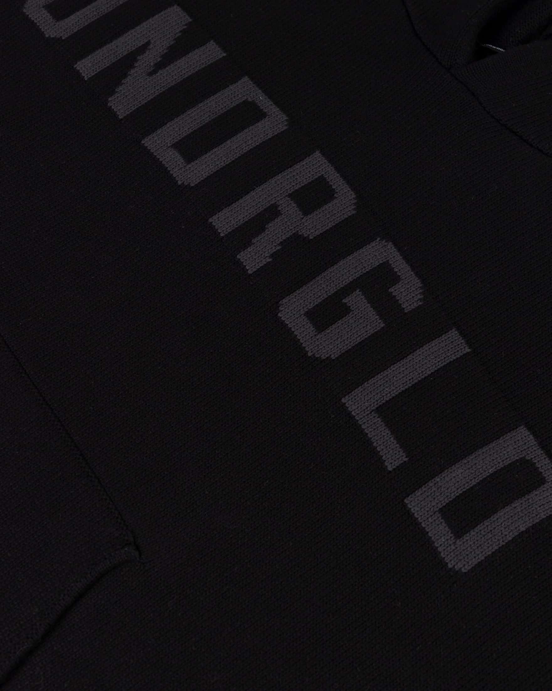 Basics UNDRGLD Knitted Hoodie Black - miniatura 4