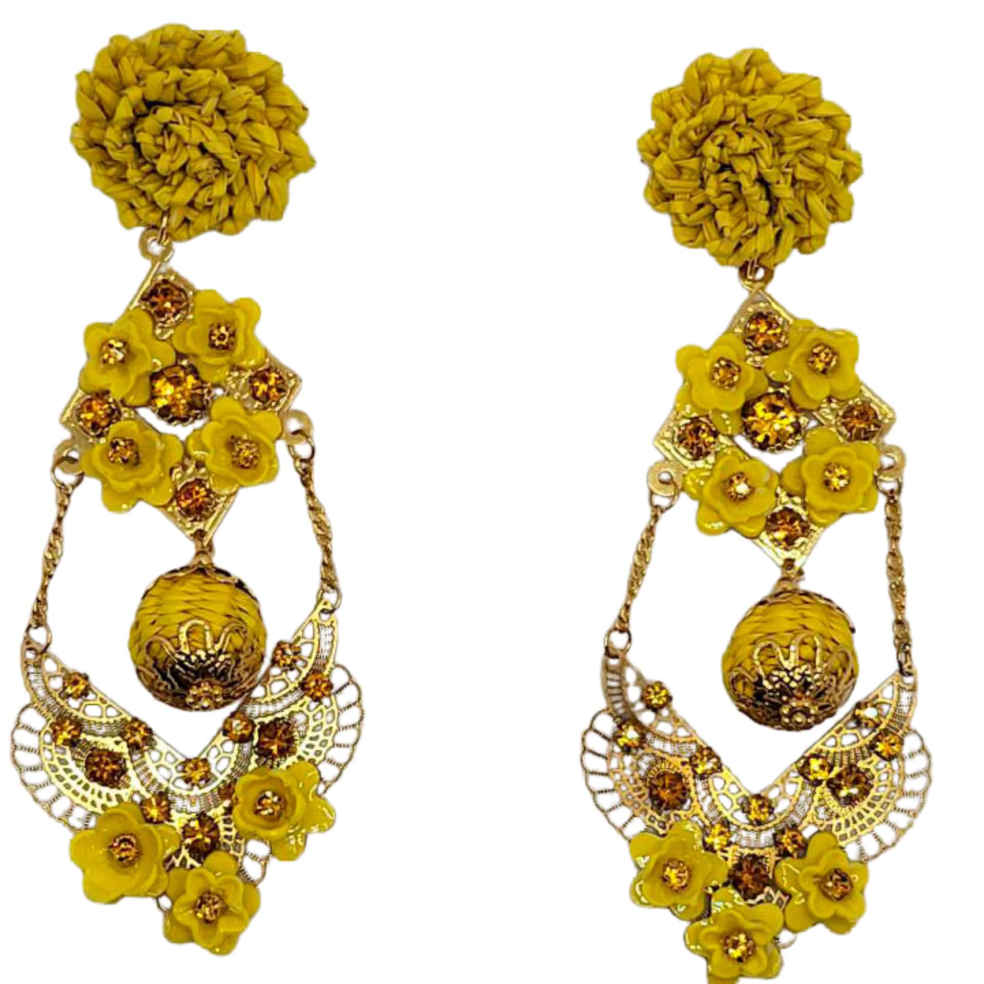 Petal Cascade Hoop Earrings
