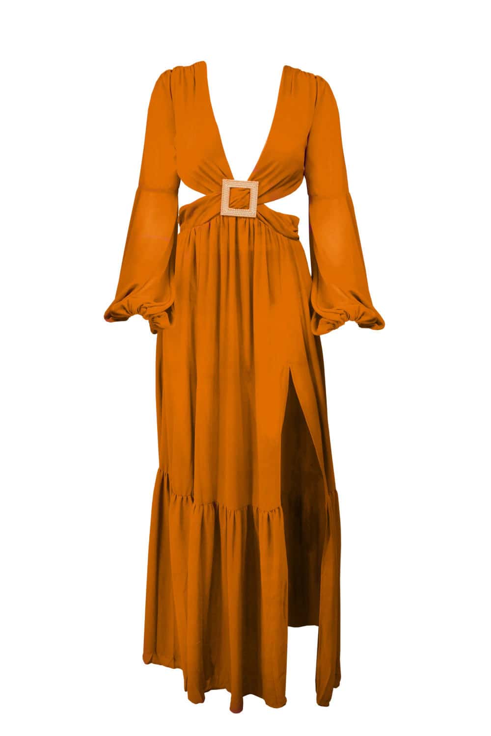 Long Sleeve Cutout Dress - miniatura 2