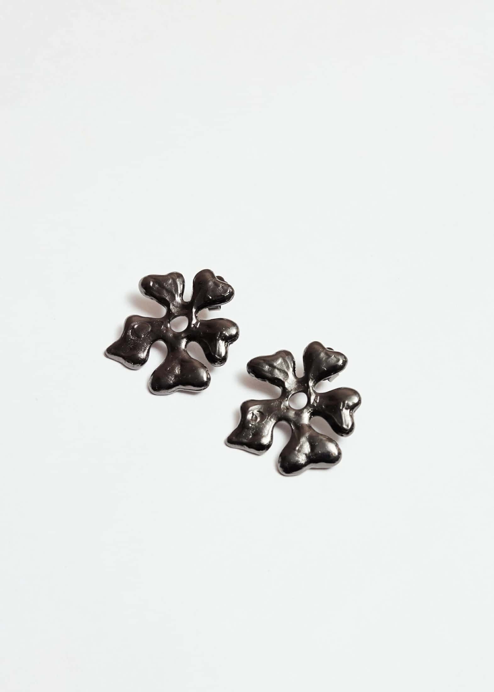 Aretes Flora Onix