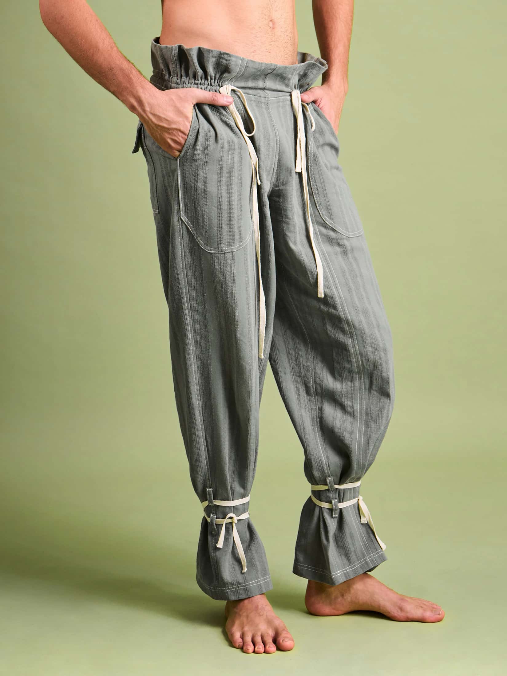 Pantalón Verde Olivo en Algodón