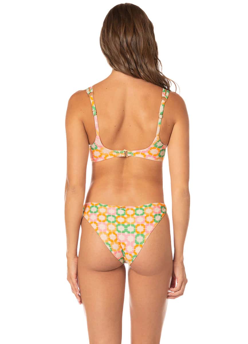 Maaji Tropical Tiles Quinn Low Rise Thin Side  Bikini Bottom
