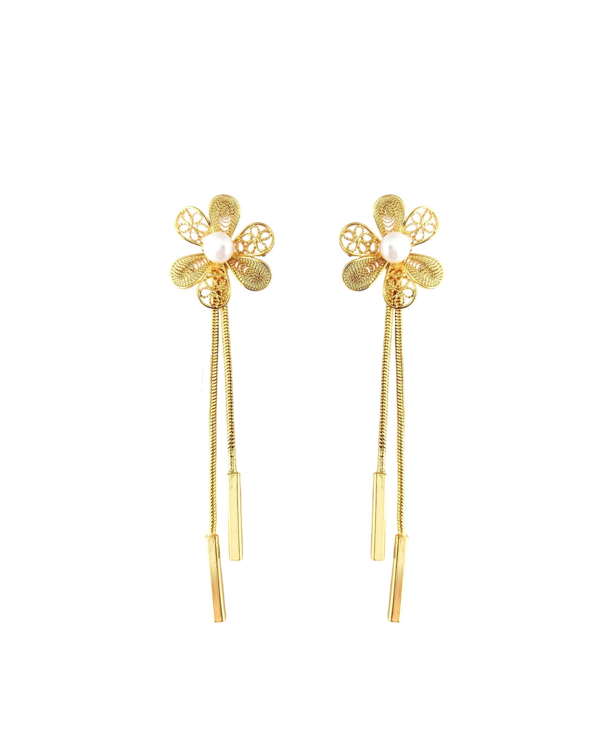 Aretes filigrana doble función; Elia
