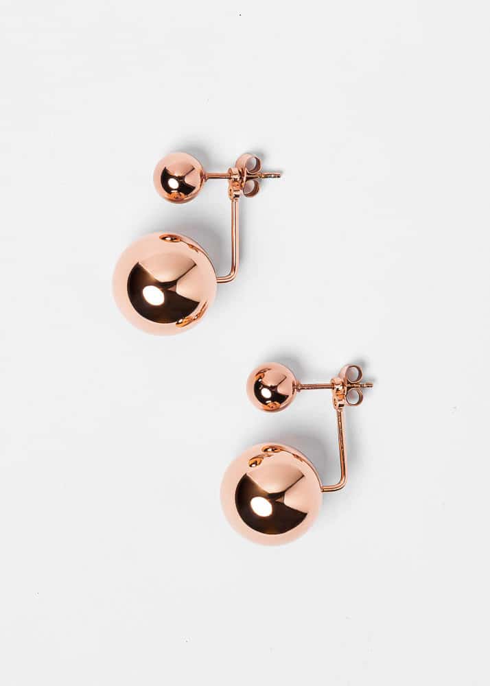 Aretes Maxi Saka Rosado