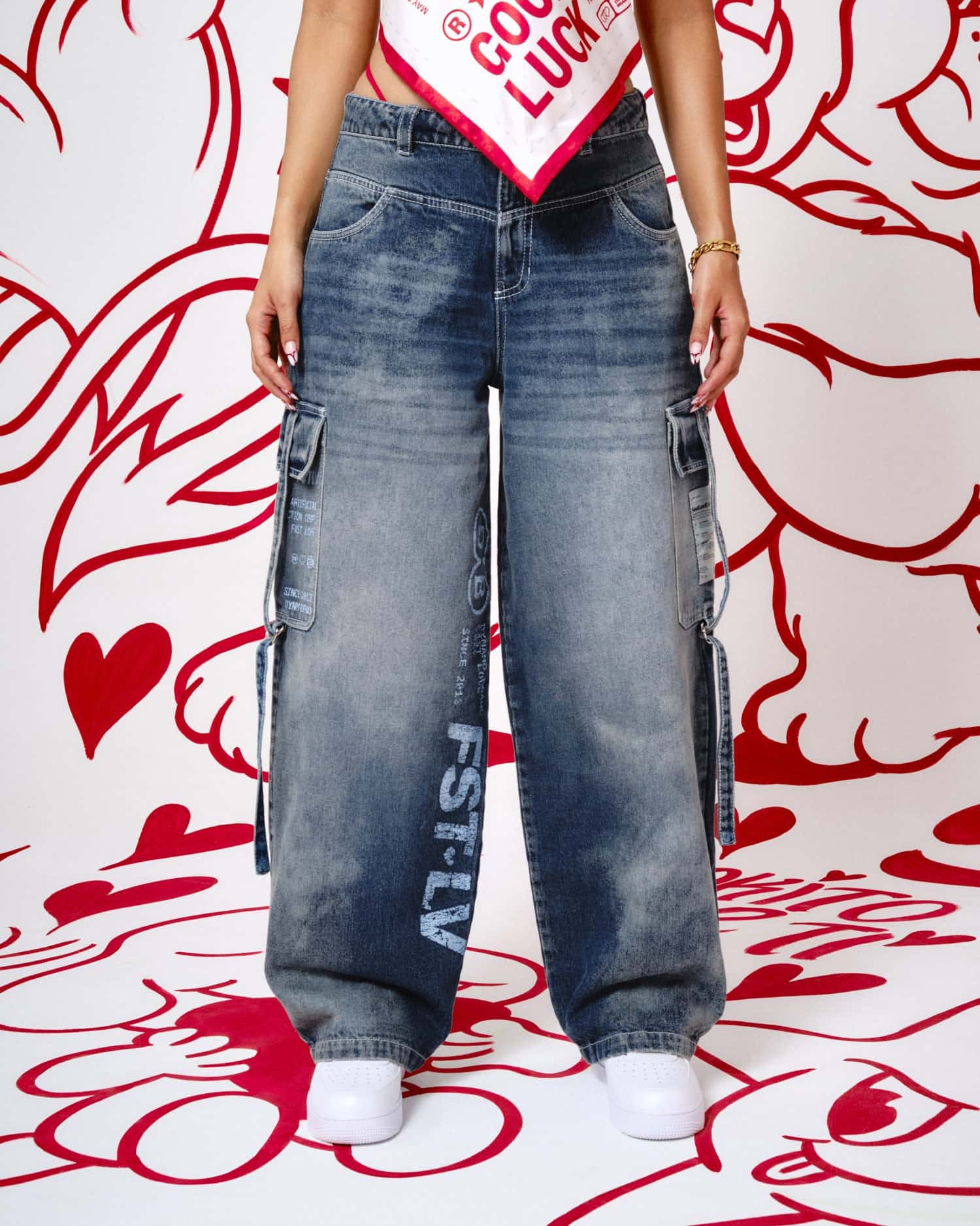 Jeans Azul Barrel - Edición Fast Love
