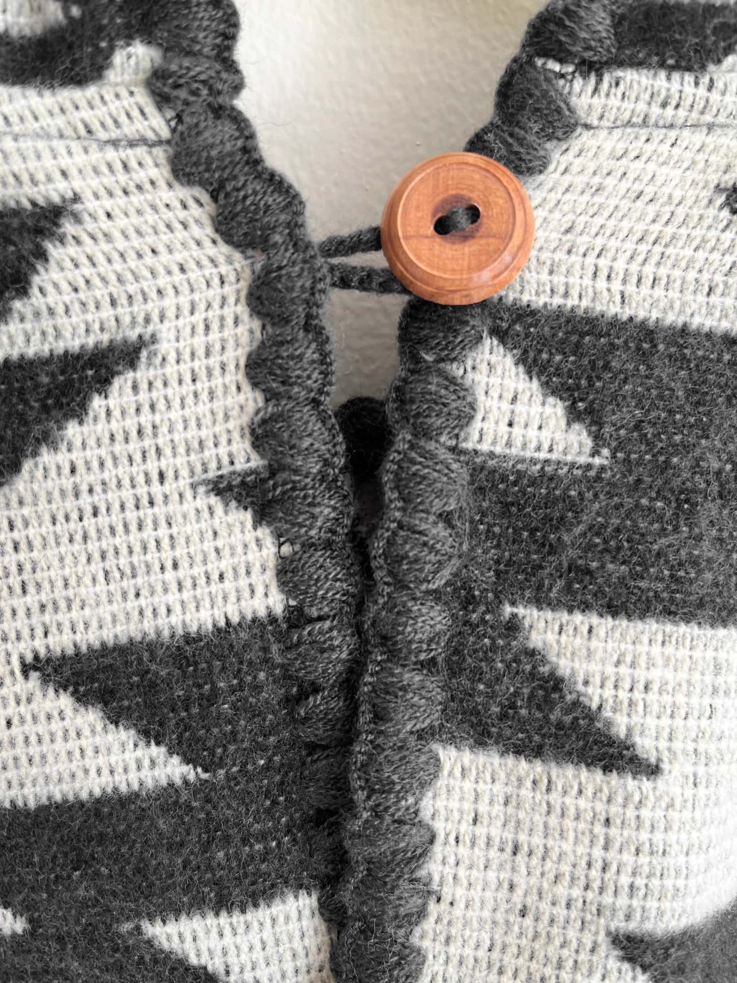 Poncho El Paso - Gris y Beige, con Capota - miniatura 5