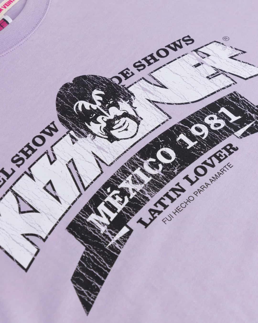 CAMISETA KISS LOVER LILA OVERSIZED - miniatura 4