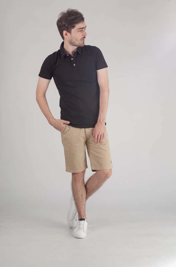 CAMISETA POLO NEGRA - miniatura 2