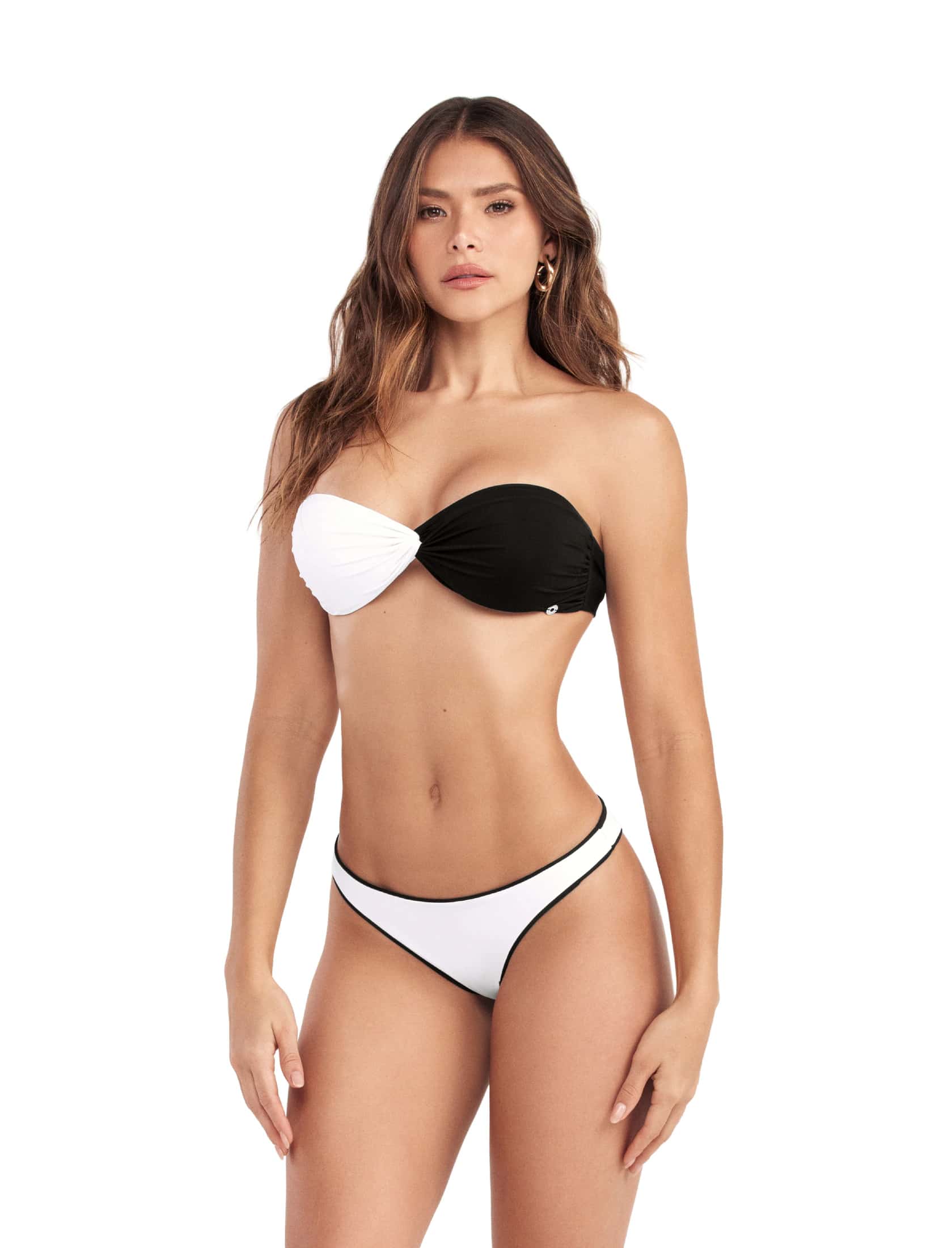 TOP DE BAÑO 46375 - STRAPLESS CON COPAS FIJAS