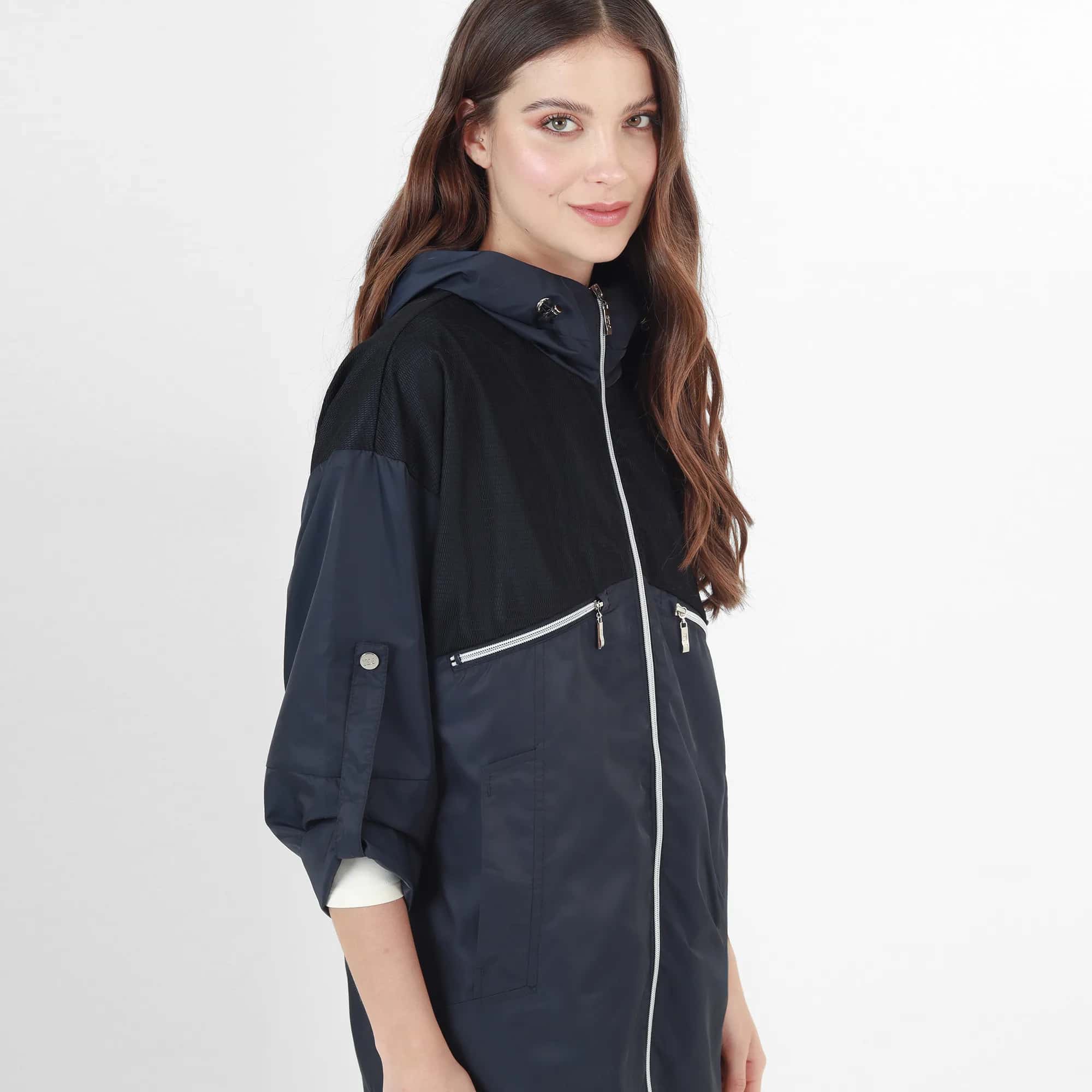 Chaqueta Cuello Alto Manga Larga