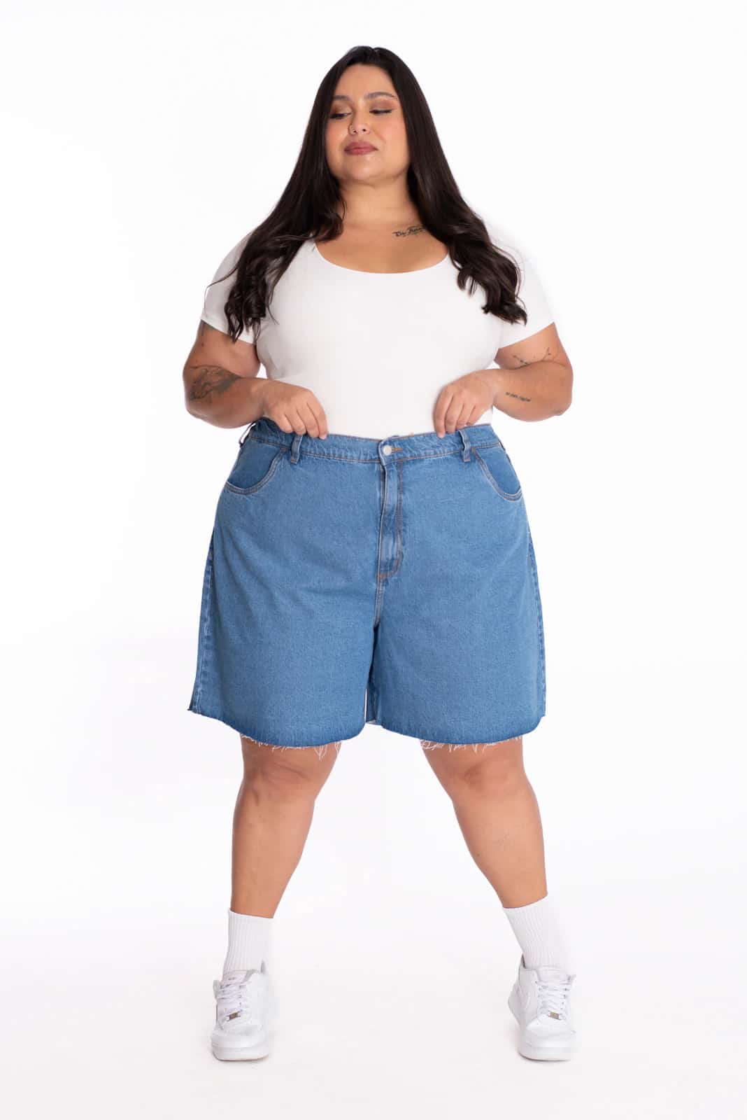 Bermuda Denim Azul Medio 418