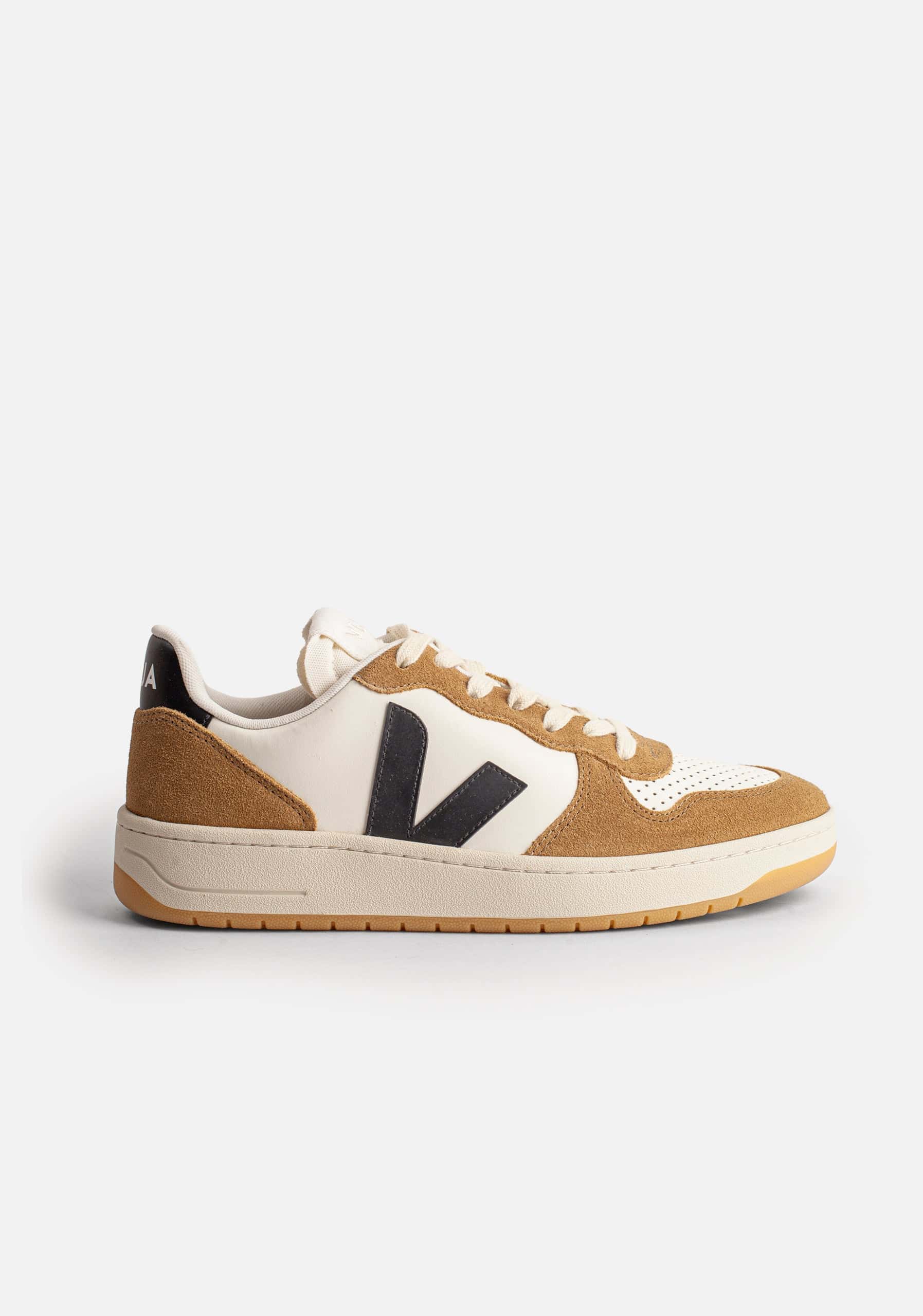 Tenis H Veja Moda V-10 Leather Cafe