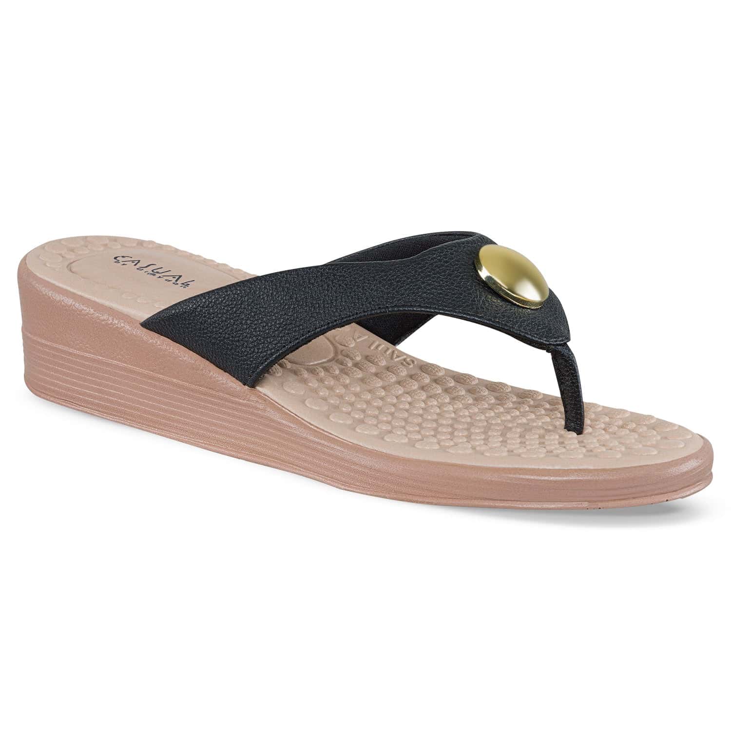 Sandalias Casuales Eluney Negro Croydon para Mujer