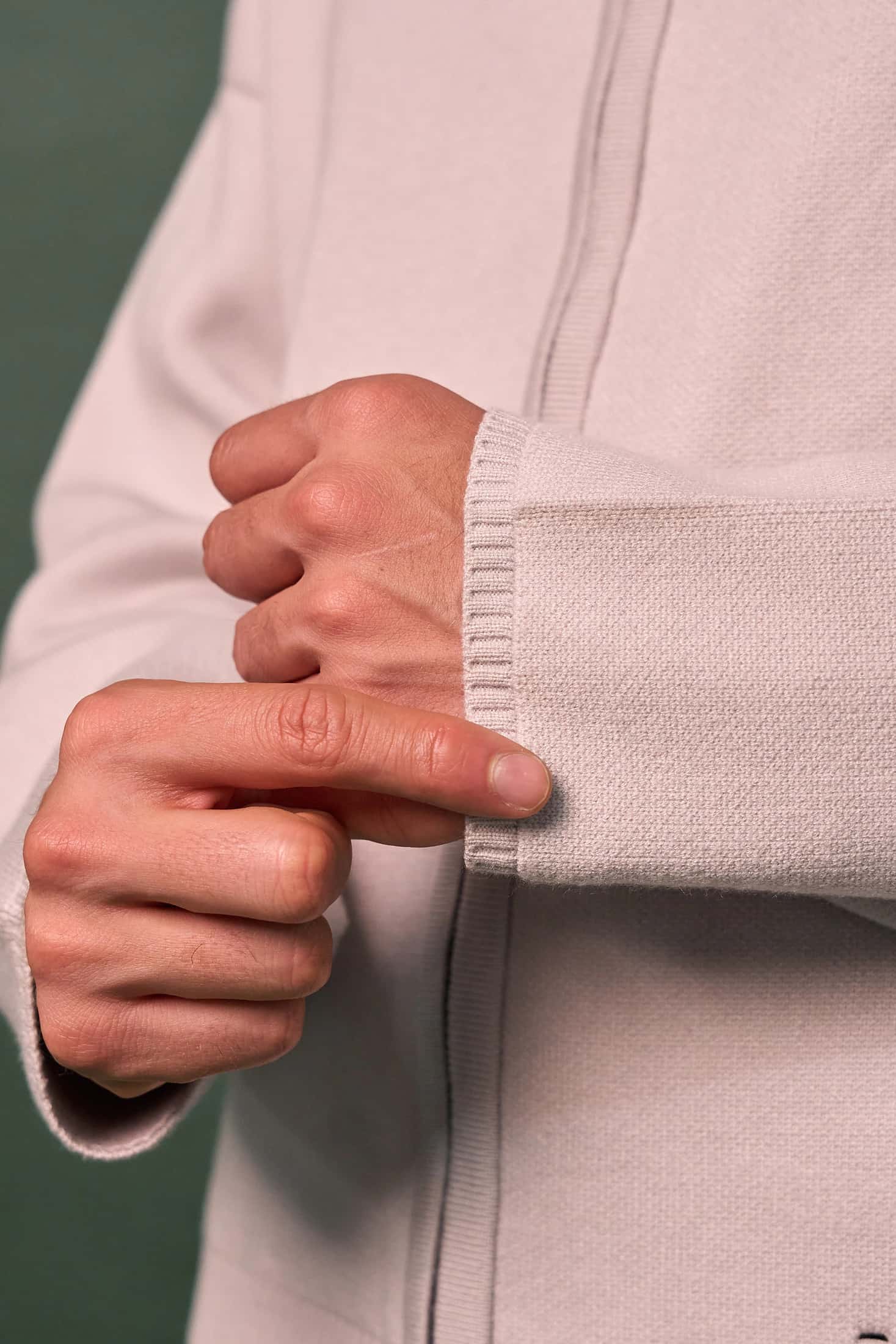 Knit Double Zipper - Gris - miniatura 5