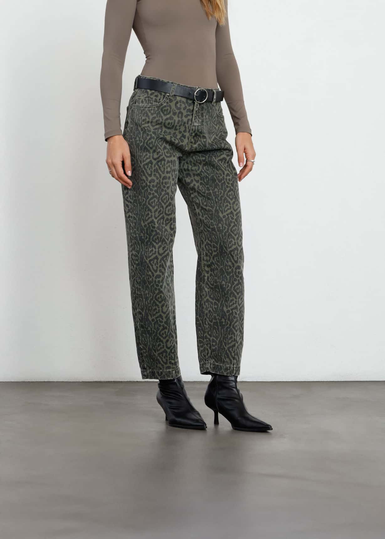 Jean Baggy en animal print