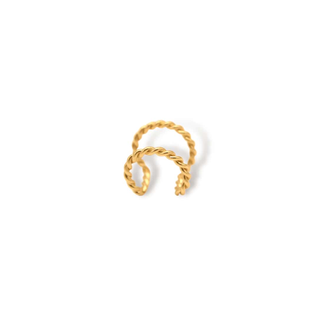 Earcuff entorchado ancho