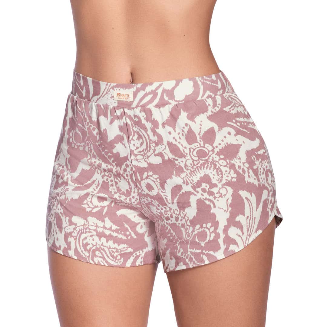 SHORT ELABORADA EN TEJIDO PLANO