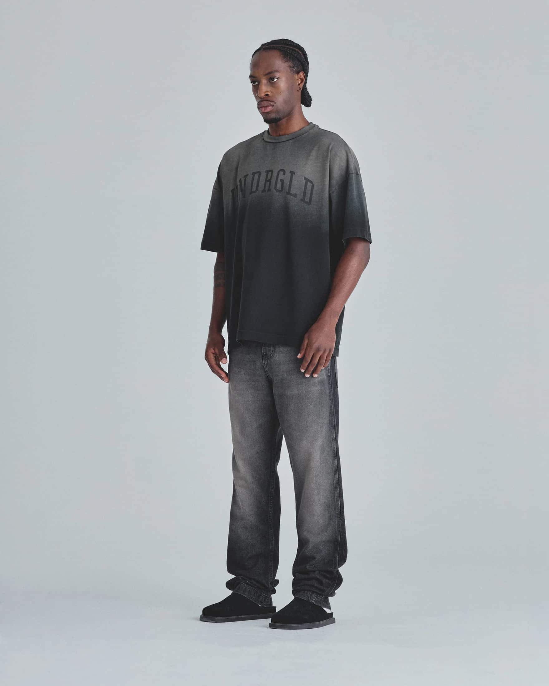 Line Varsity UNDRGLD Tshirt Faded Black - miniatura 5