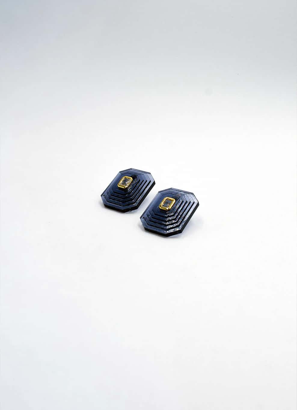 OTTAGONO M - SMOKY EARRINGS