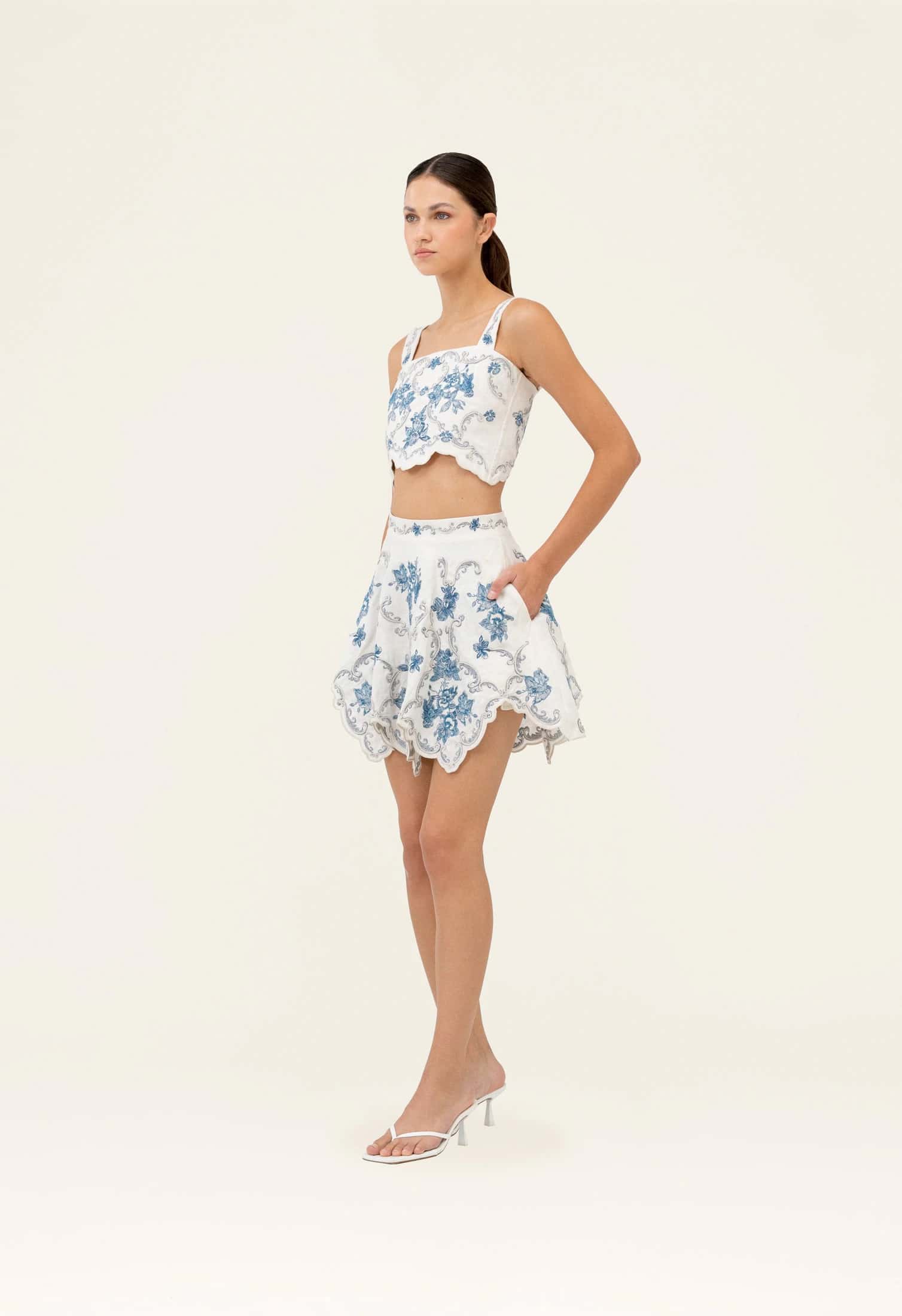 Retrato Gloriosa Mini Skirt