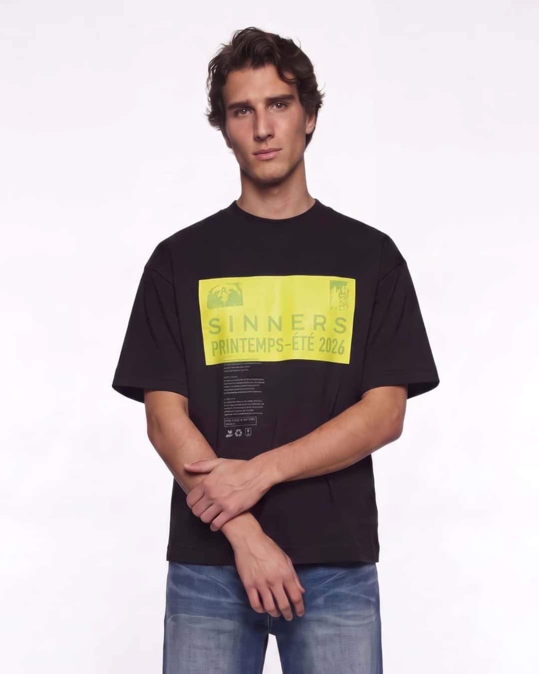 PRE-CAUCION BLACK T-SHIRT - miniatura 3