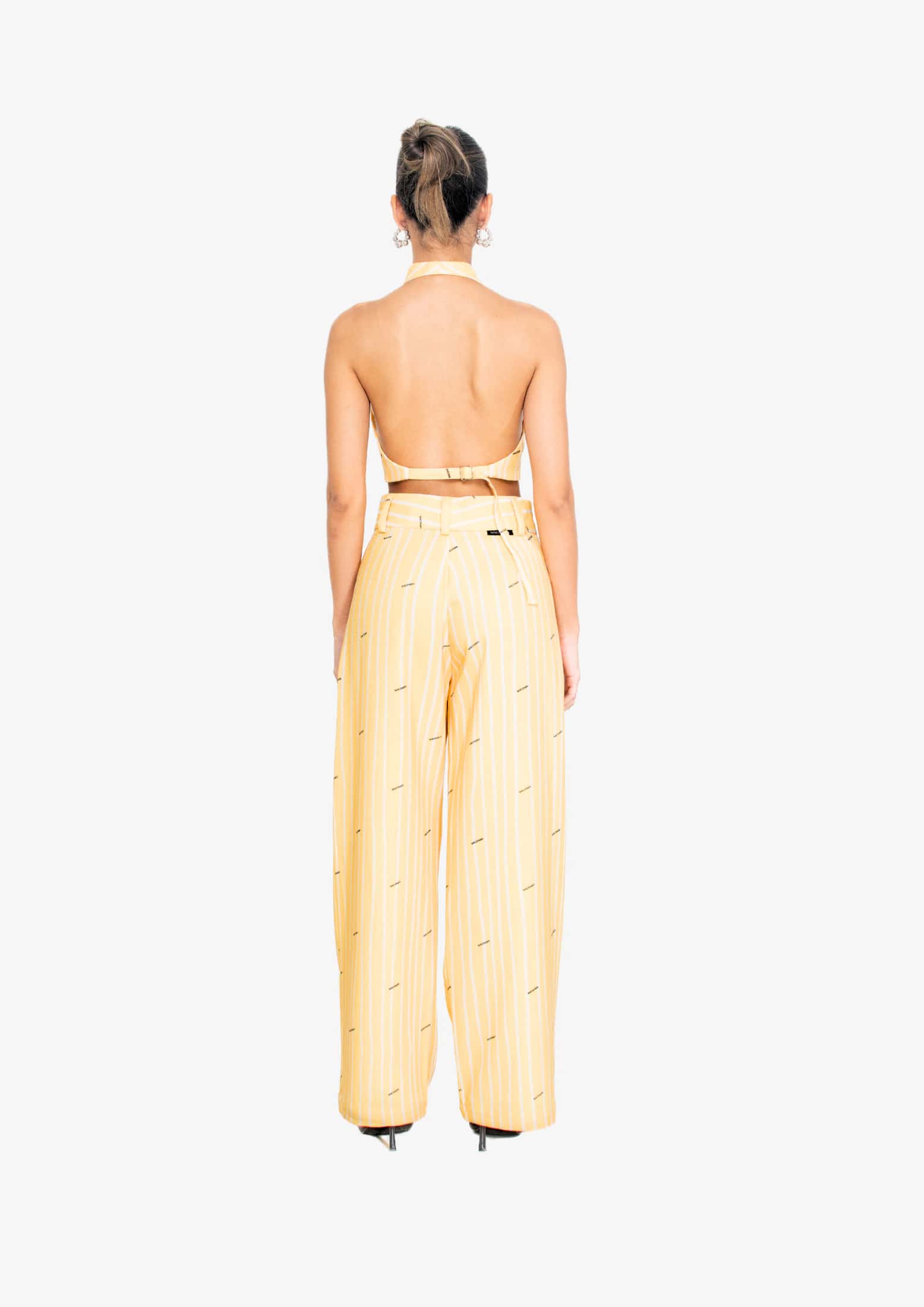 Yellow Stripes Halter top - miniatura 4