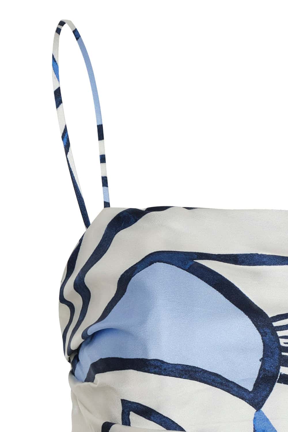 Crop top maia ivory navy - miniatura 2