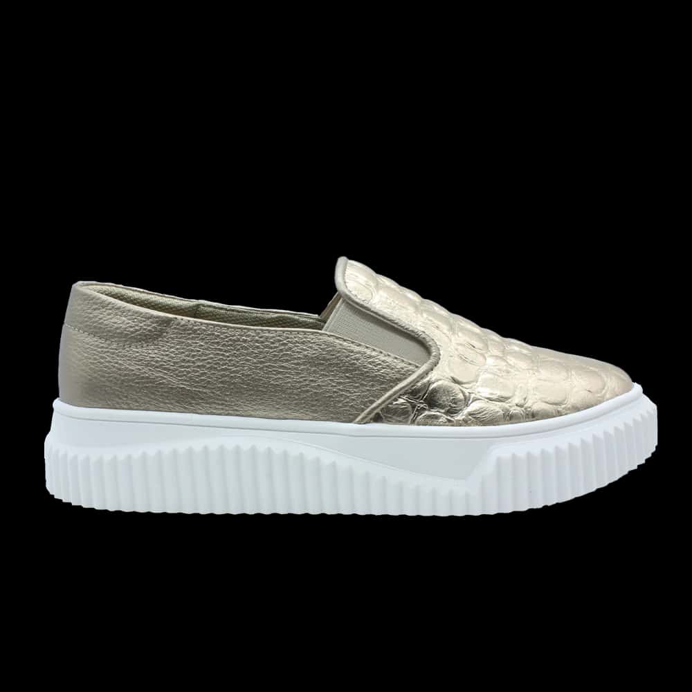 "Mimi" Tenis en cuero sin cordones