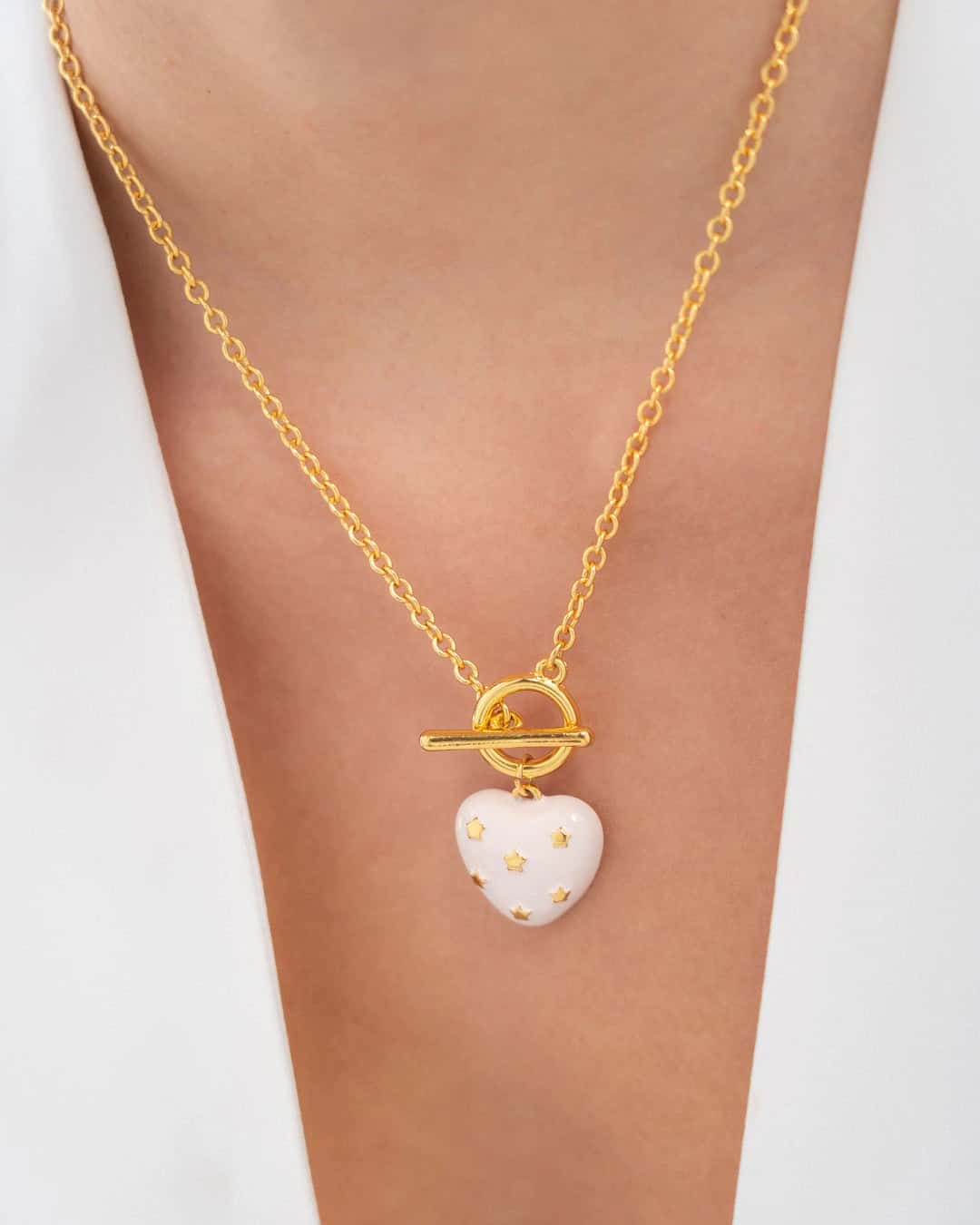 Collar Broche Corazón Estrella
