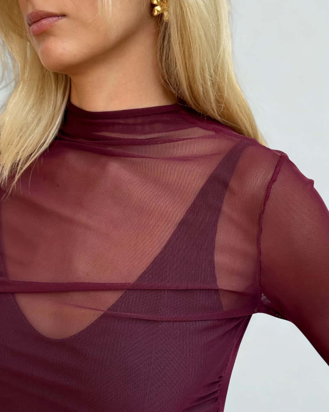 Bell Mesh Burgundy - miniatura 3