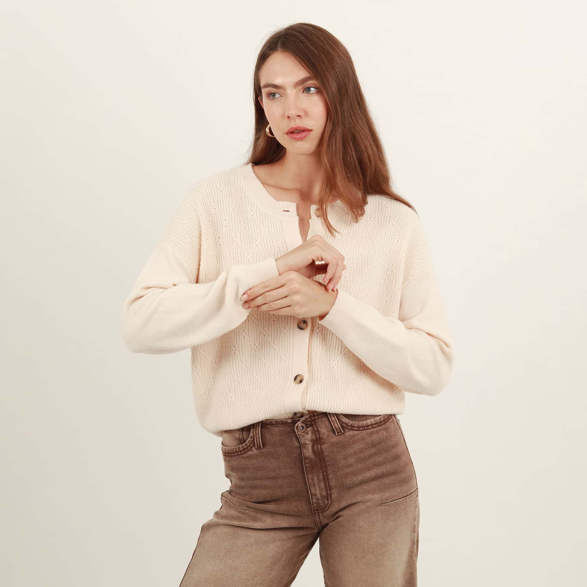 Sweater Cuello Redondo Manga Larga - miniatura 2