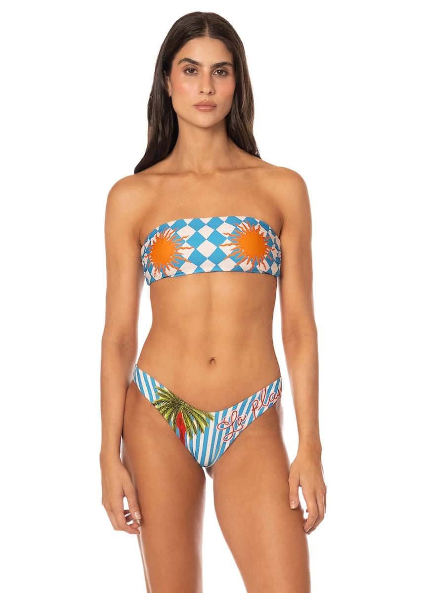 Maaji Prism Wave Bryn Strapless Bandeau Bikini Top