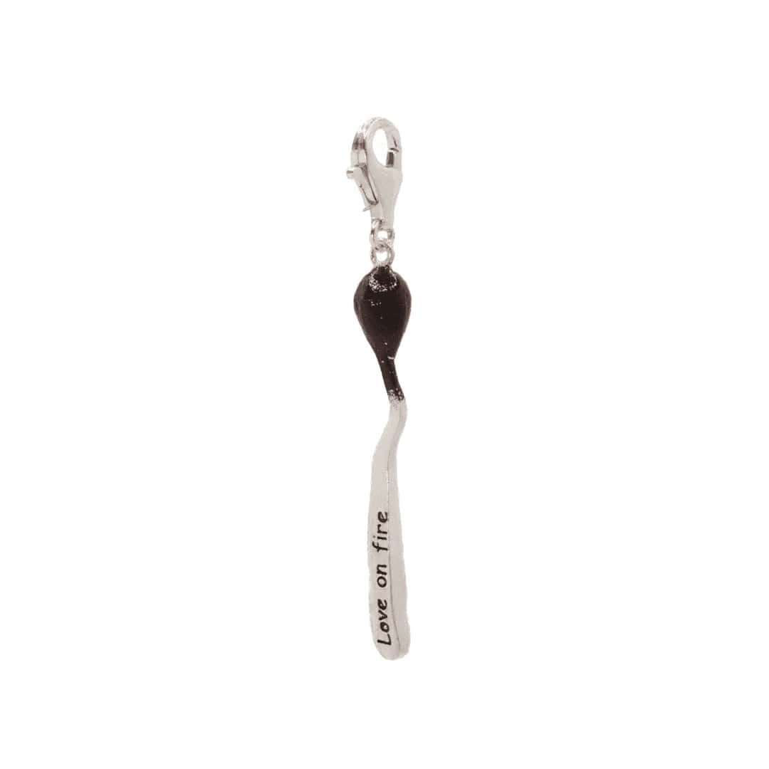 Dije Love On Fire Plata - miniatura 5