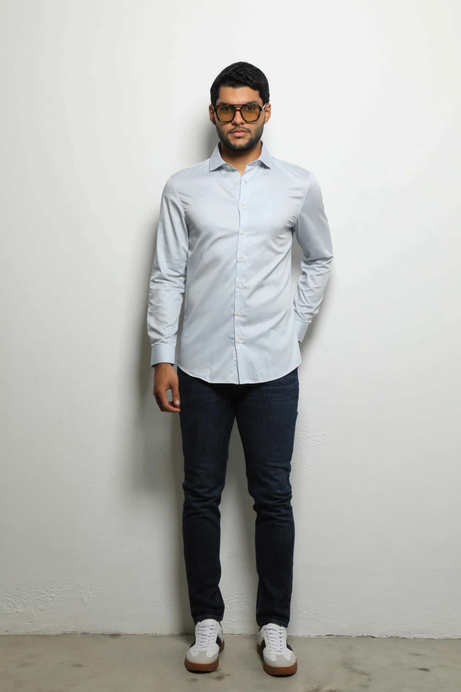 Camisa Manga Larga Baby Blue