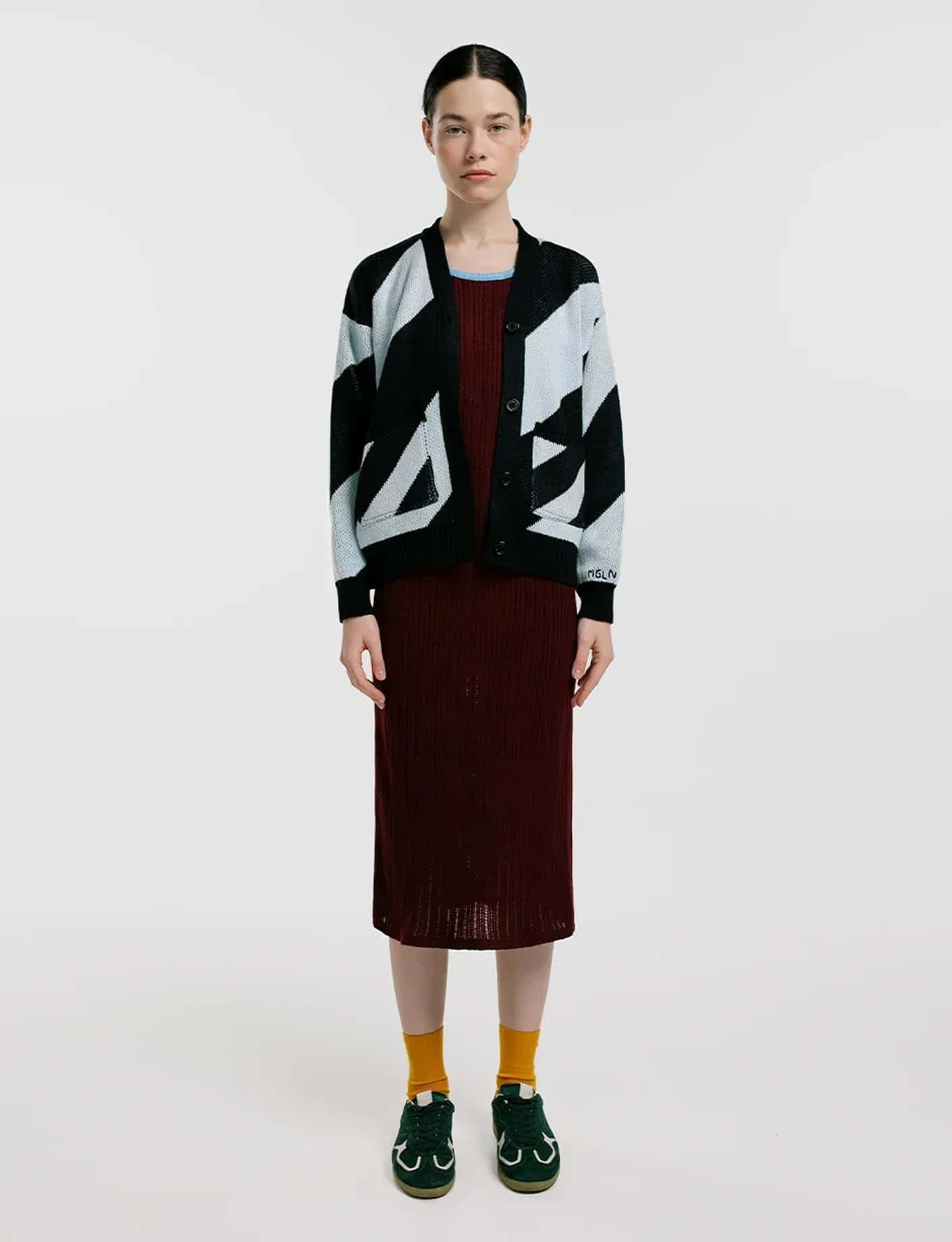Cardigan Diagonal Mujer