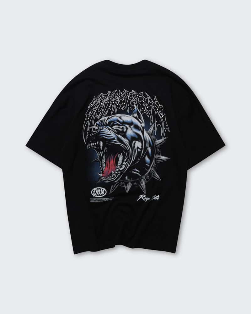 Camiseta Negra Oversize Iron Fang - miniatura 1