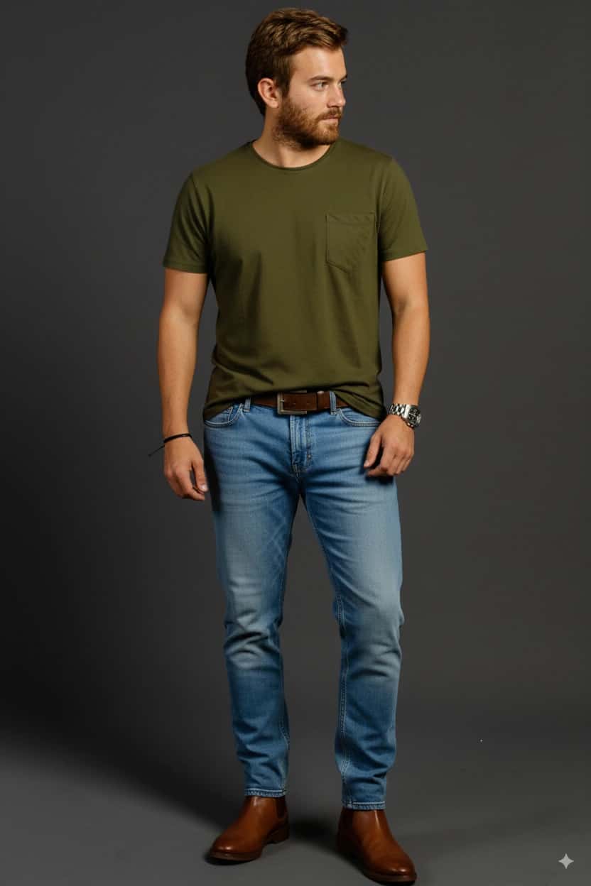 Camiseta Cuello Redondo con Bolsillo - miniatura 7
