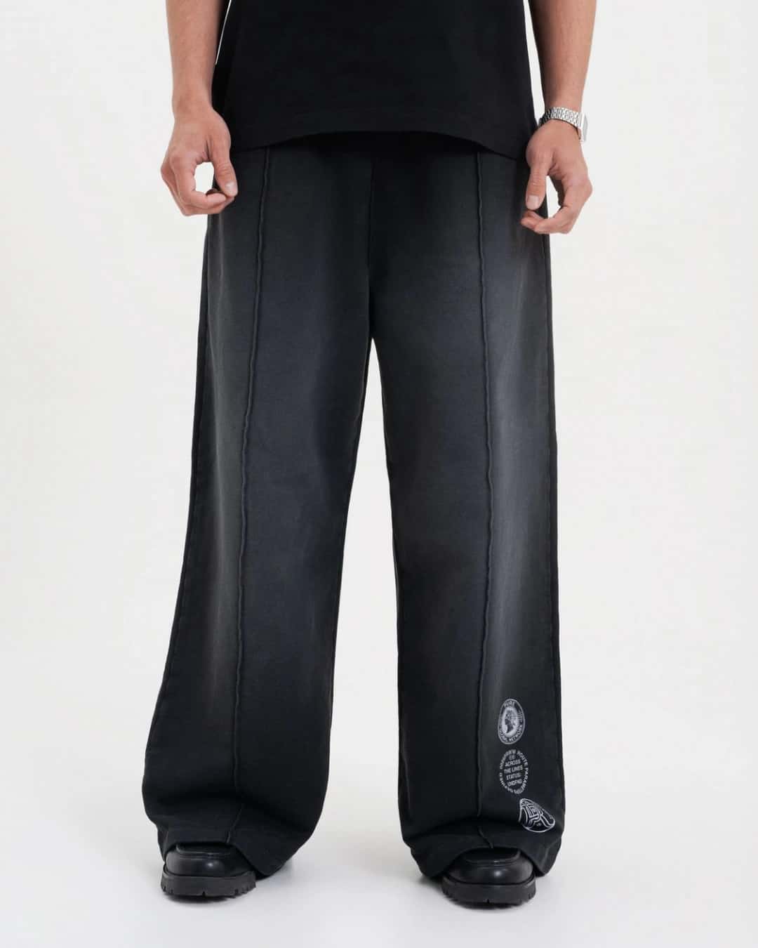 ACROSS THE LINES BLACK JOGGER - miniatura 2