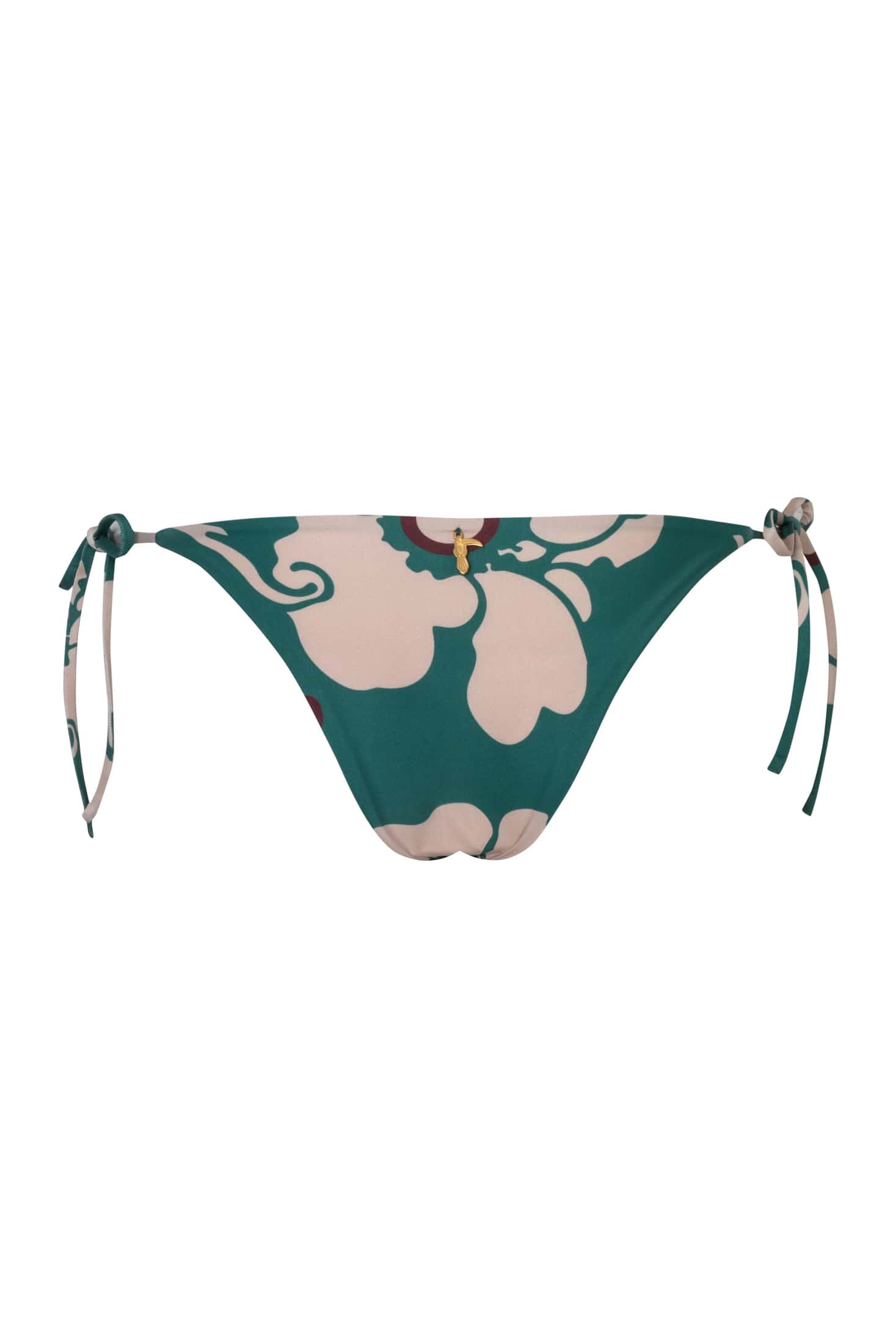 Brazil Bottom / Emerald Green Maxi Flowers - Ivory - miniatura 3