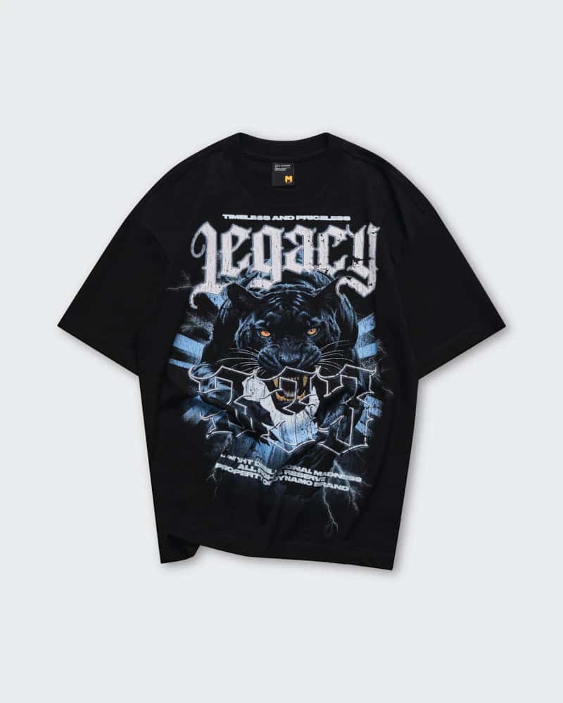Camiseta Negra Oversize Panther - miniatura 1