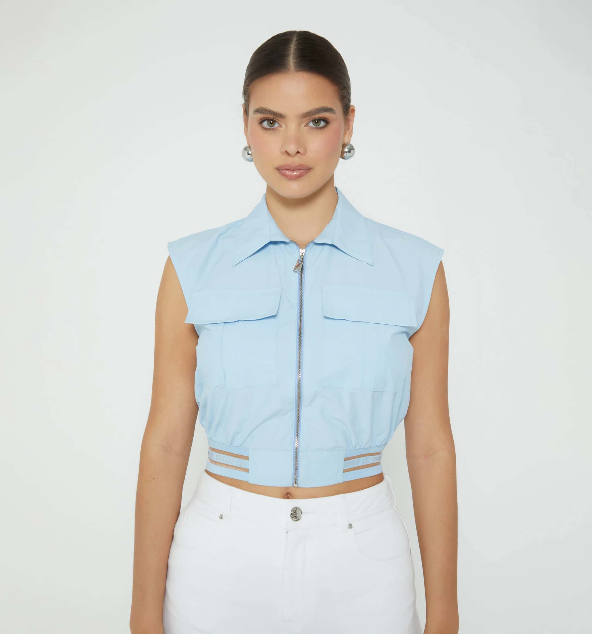 Blusa sisa con elastico en cintura