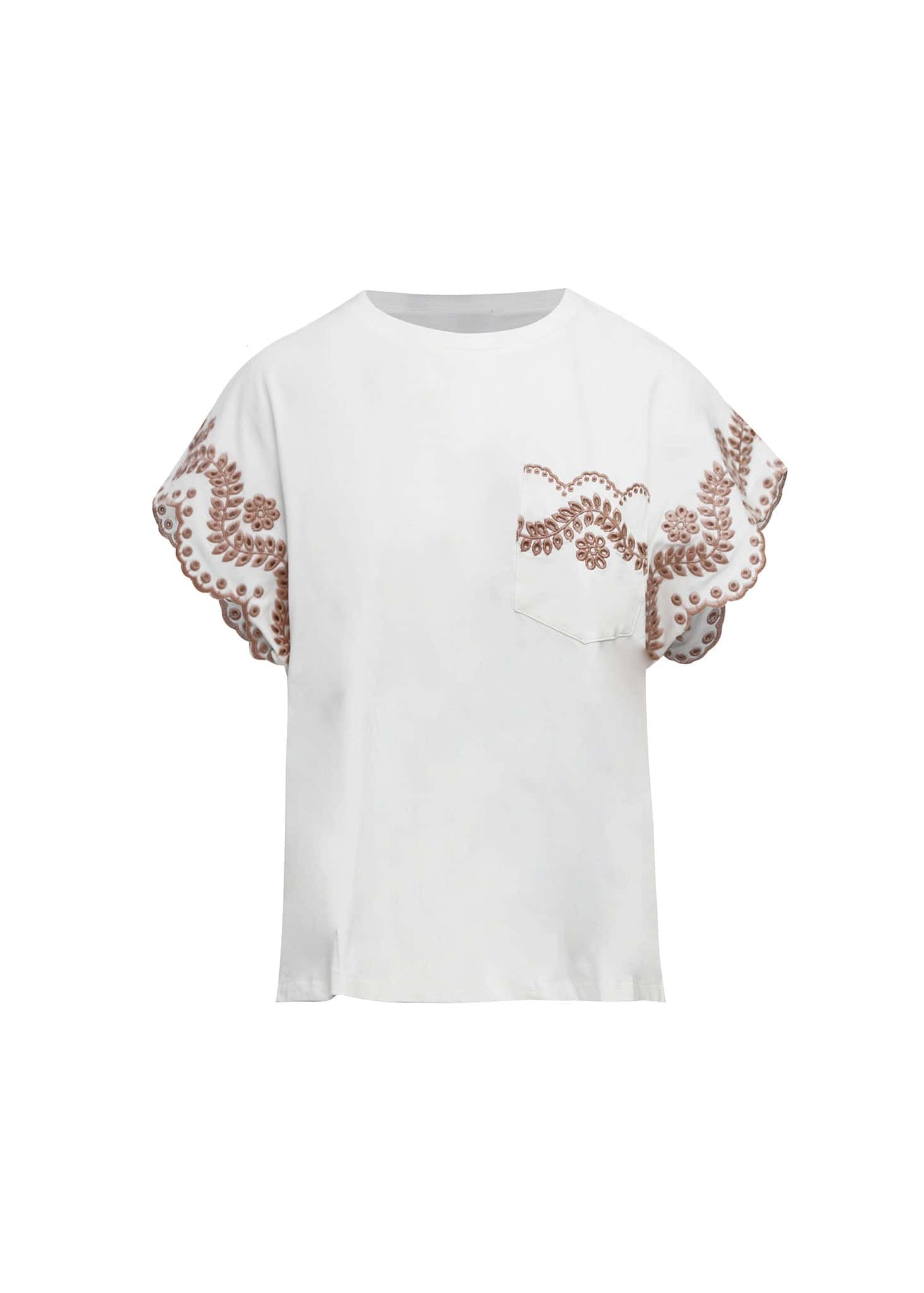 Blusa boradada blanco