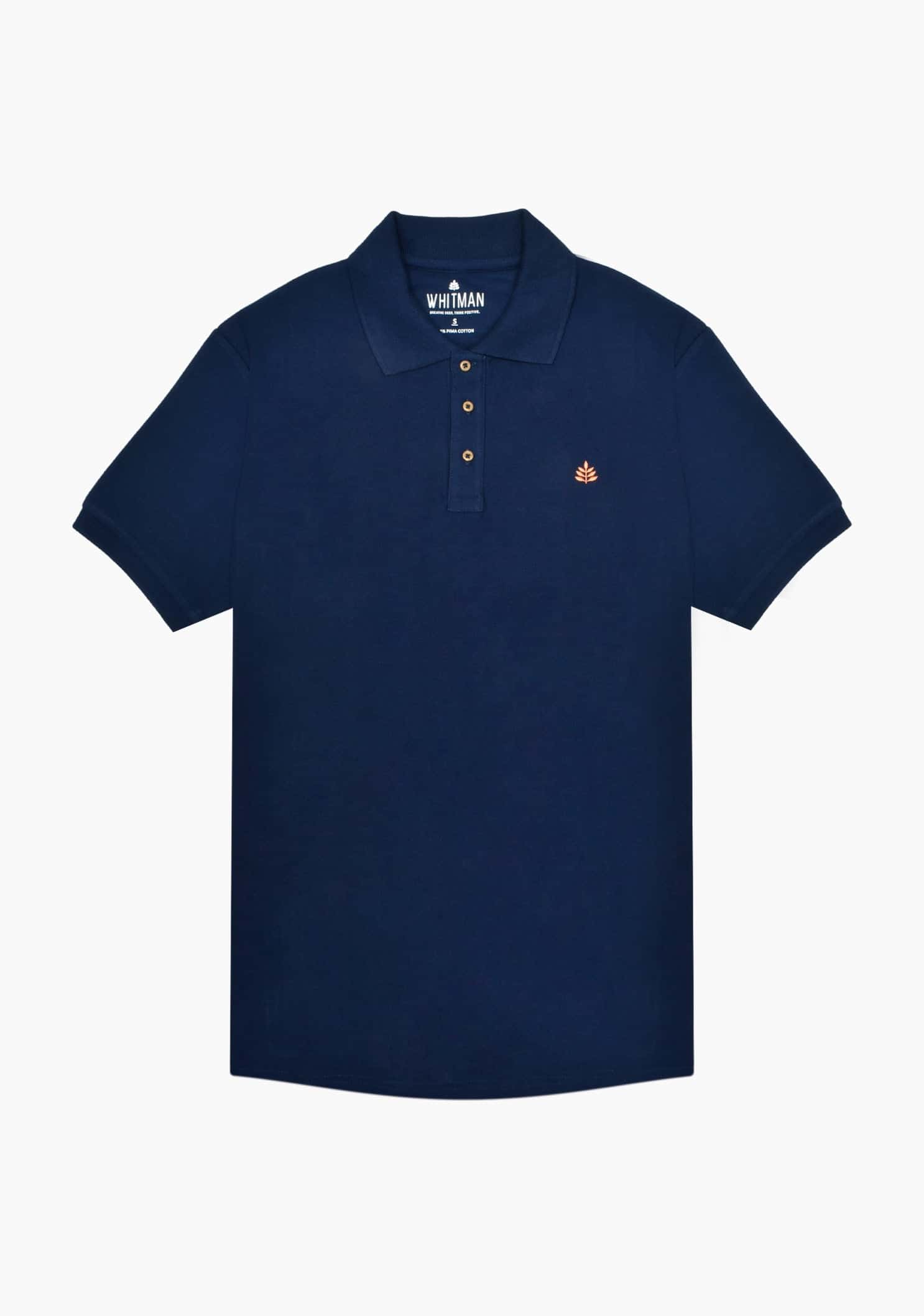 Camiseta Tipo Polo Azul Osc. L-Nar