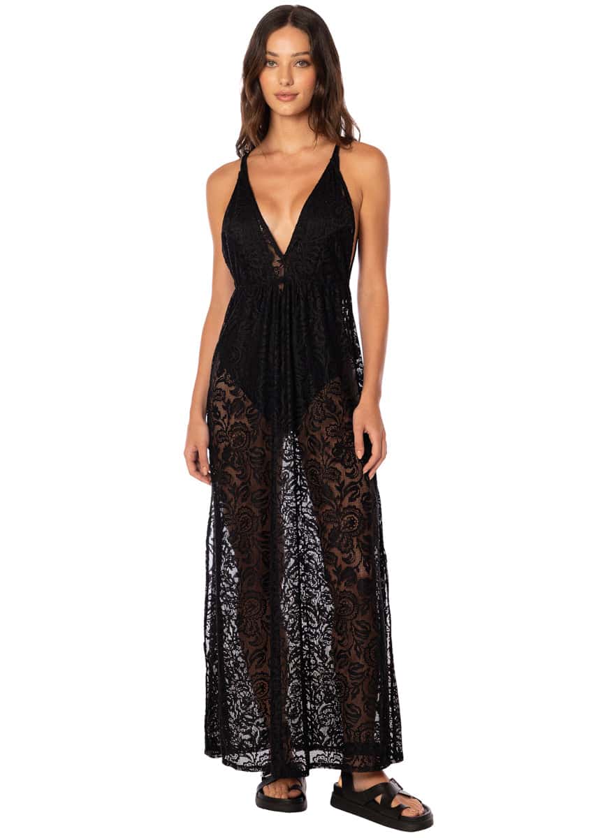 Maaji Lace Twilight Pesto Long Dress