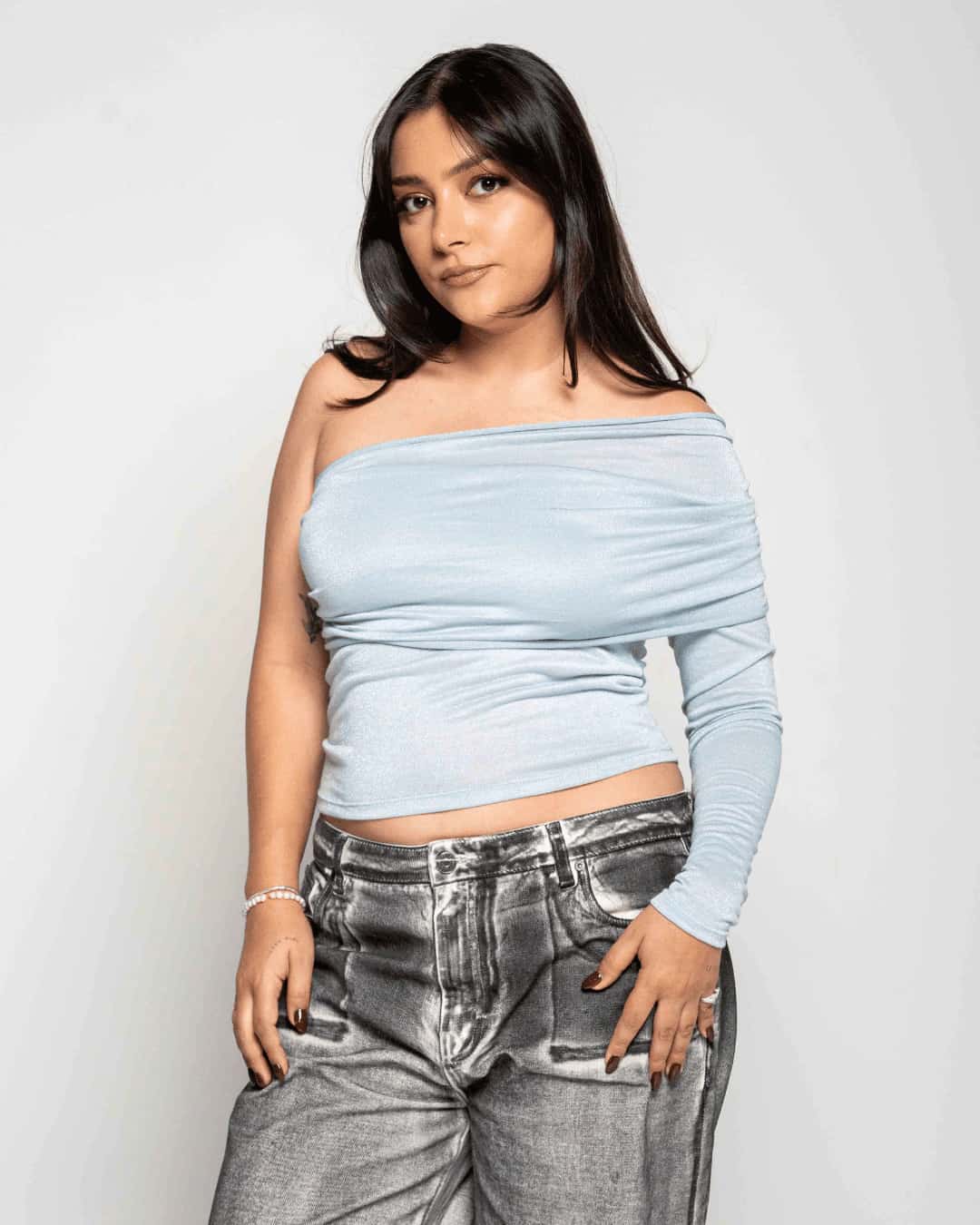 Top Syra Baby Blue Glitter - miniatura 4