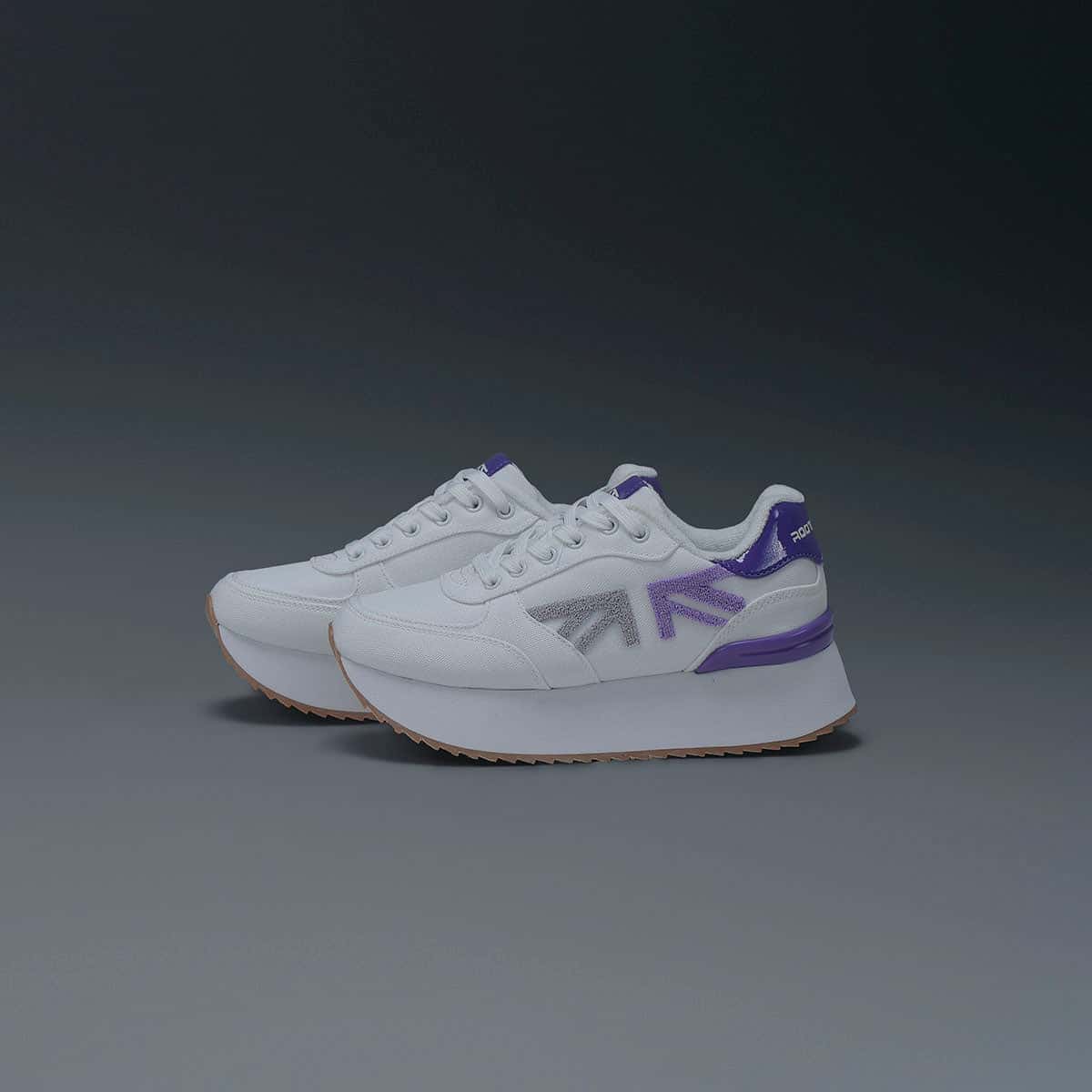Tenis Blanco Morado Mujer