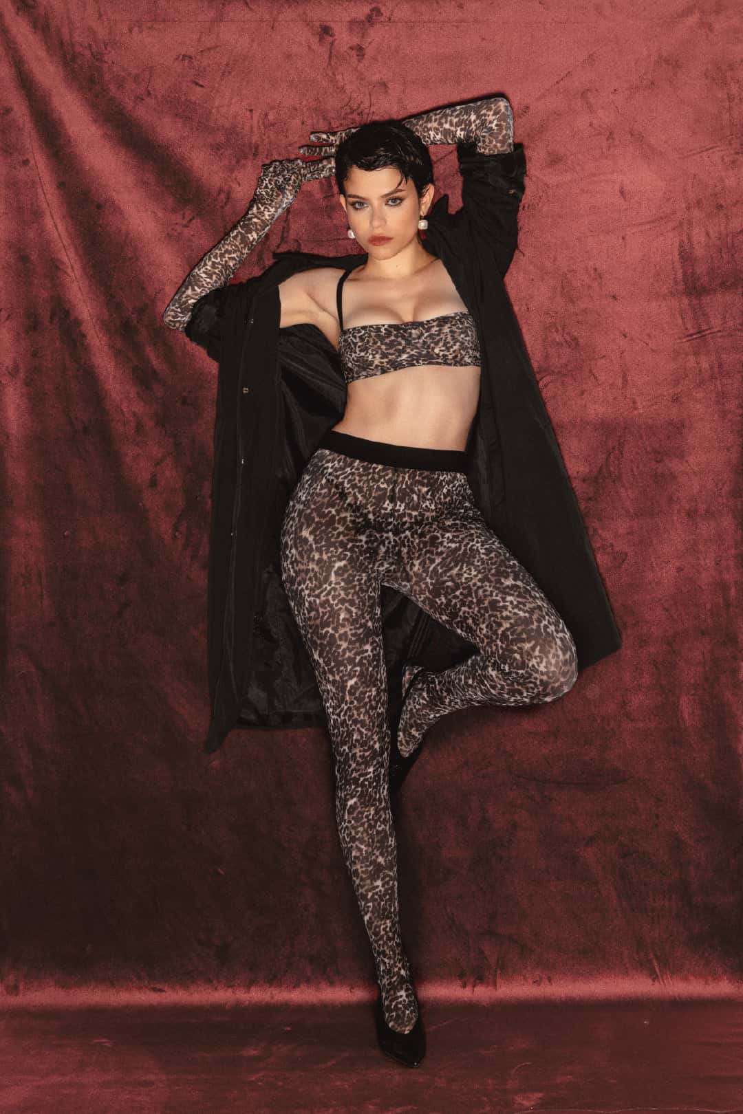 MEDIAS PANTALON PARDO FELINA