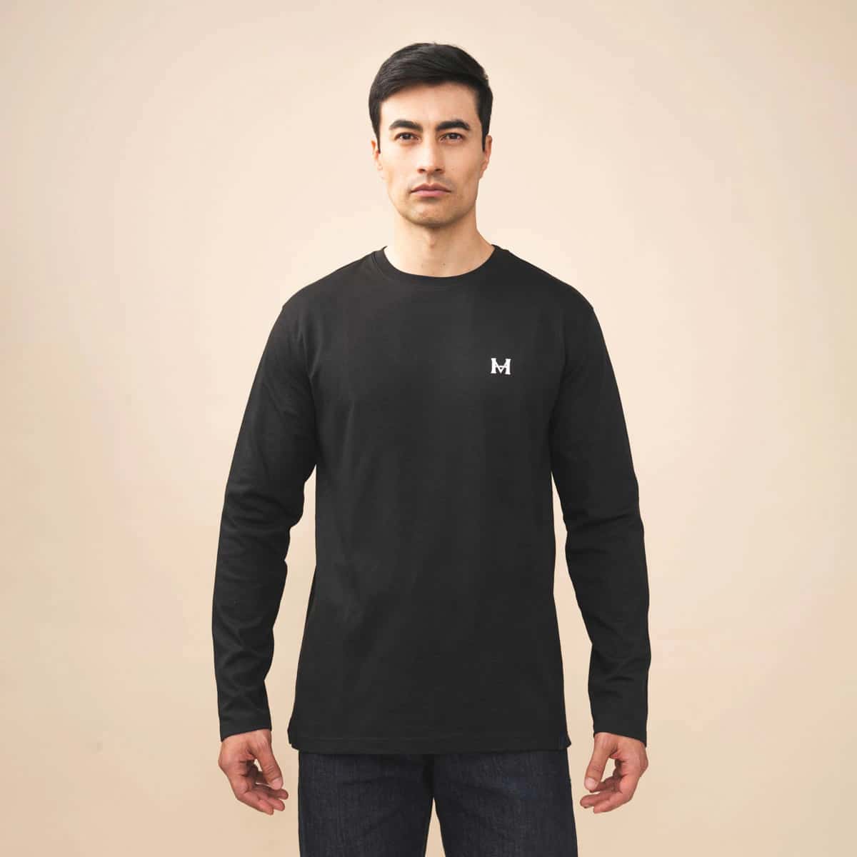 Camiseta Manga Larga Negro Tierra Arriba