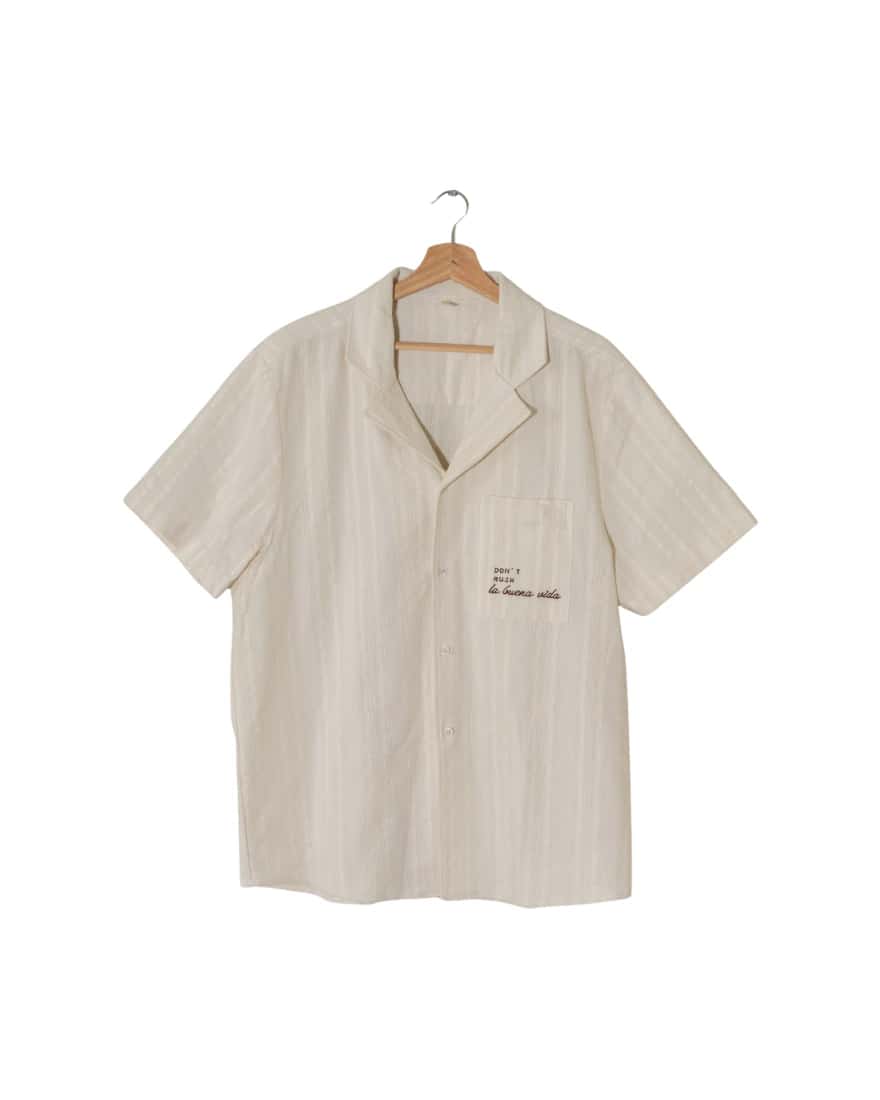 BUTTON SHIRT 'DON´T RUSH LA BUENA VIDA'